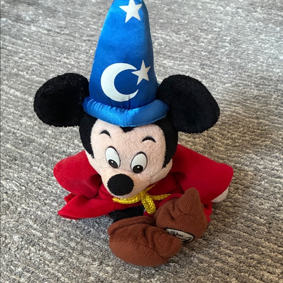Mickey Mouse Fantasia Sorcerer 14" Plush Stuffed Toy Wizard Walt Disney World - Picture 5 of 5
